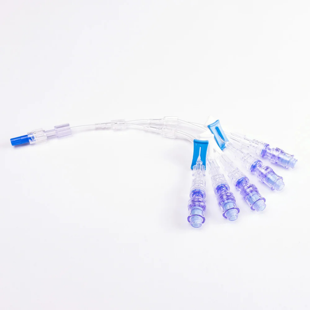 Negative Pressure Five Lumen Connector Line with Checkvalve