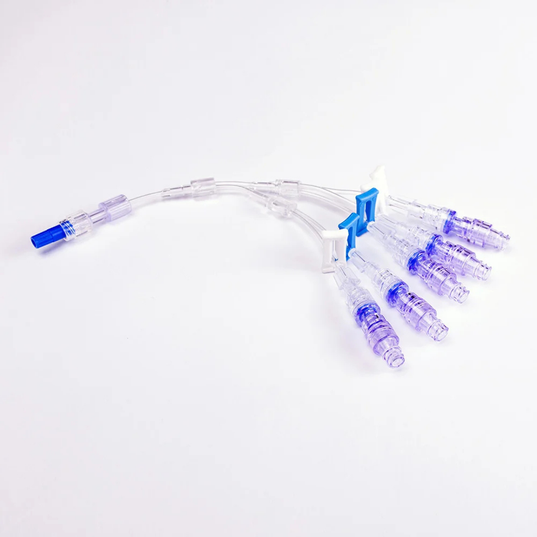 Neutral Pressure Five Lumen Connector Line with Checkvalve