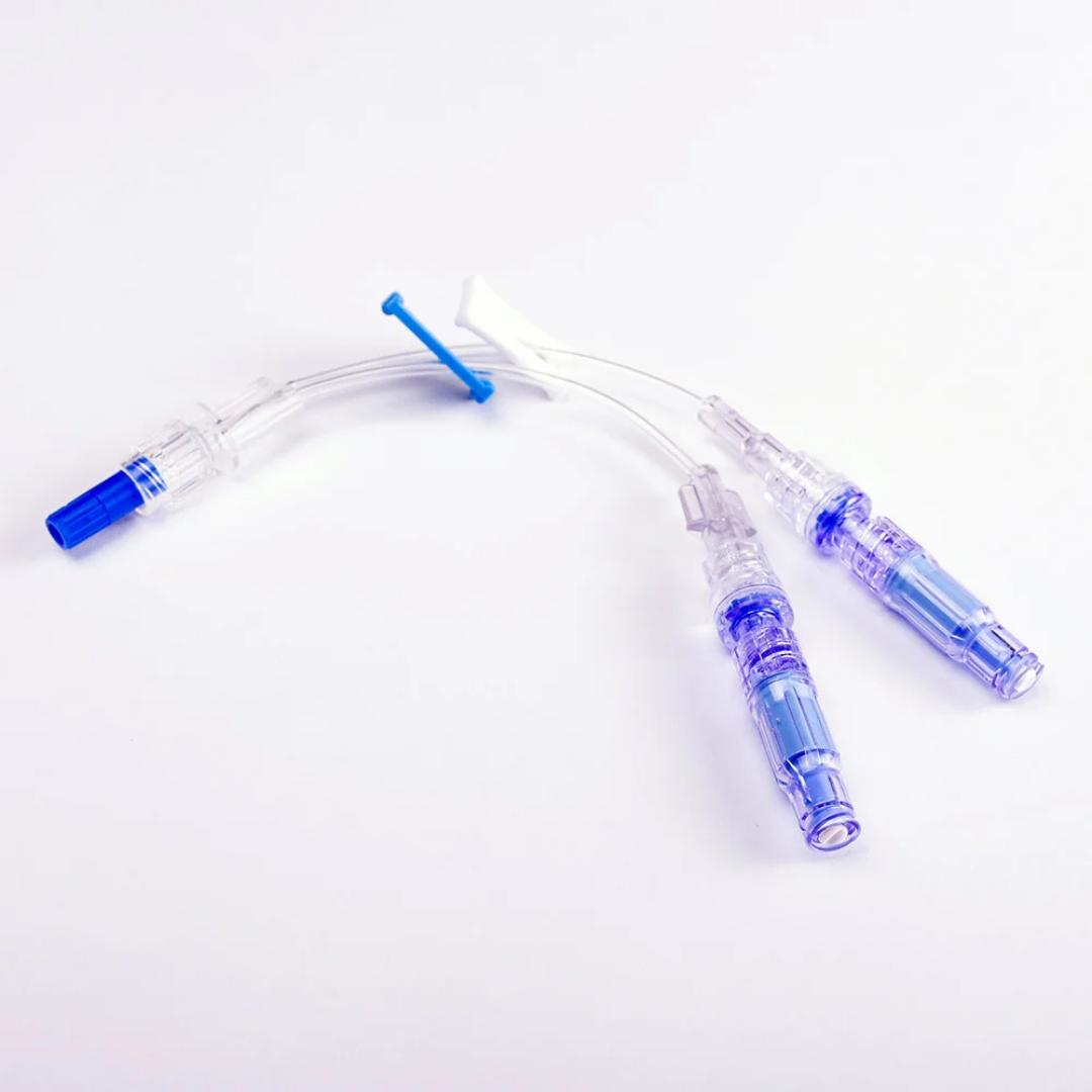 Positive Pressure Double Lumen Connector Line with Checkvalve