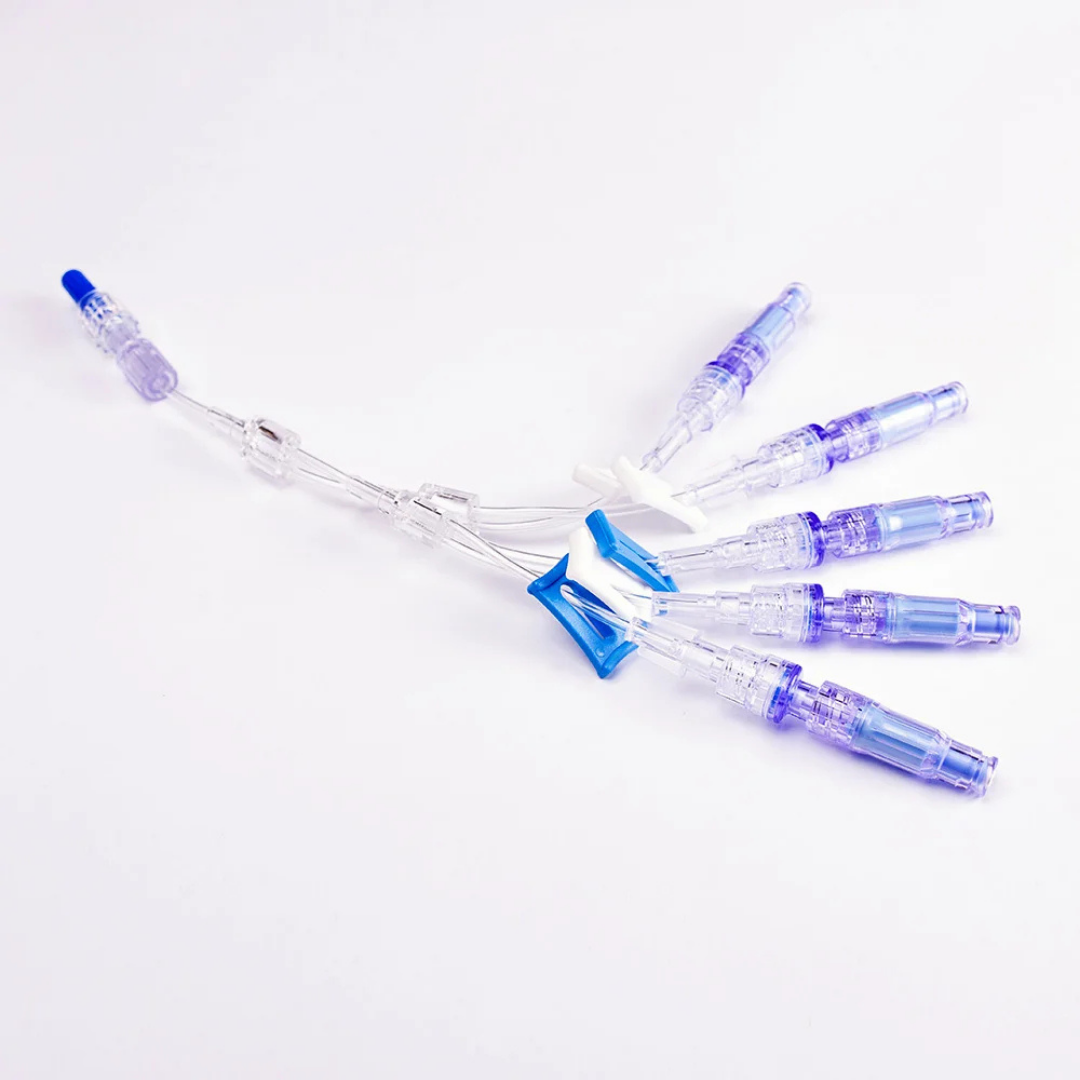 Positive Pressure Five Lumen Connector Line with Checkvalve